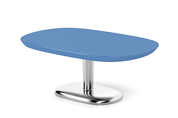 Image showing Blue table