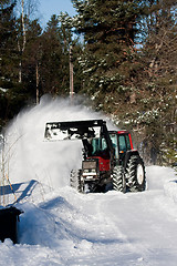 Image showing snow cleaning