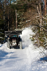 Image showing snow moving