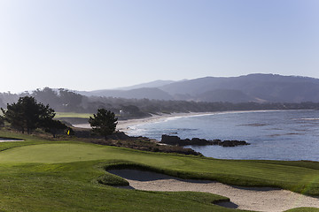 Image showing Pebble beach golf course, California, usa