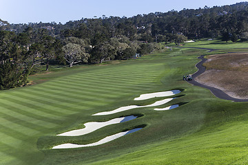Image showing Pebble beach golf course, California, usa