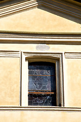 Image showing rose window  italy  lombardy     in  the milano  old   