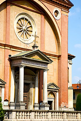 Image showing  church    the lonate pozzolo  old   closed brick  