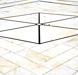 Image showing busto arsizio  s varese abstract   pavement of a curch 