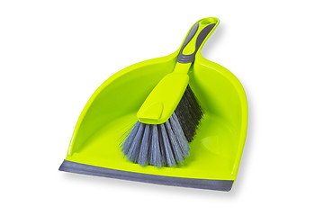 Image showing Broom with dustpan