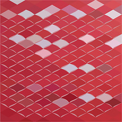 Image showing Red Carpark Abstract Low Polygon Background