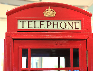 Image showing London Red Telephone Box