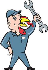 Image showing Turkey Mechanic Spanner Isolated Cartoon