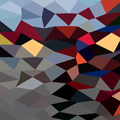 Image showing River Flowing Abstract Low Polygon Background