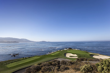 Image showing Pebble beach golf course, California, usa