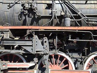 Image showing Historic steam engine