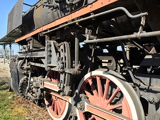 Image showing Historic steam engine