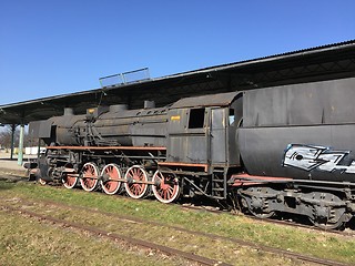 Image showing Historic steam engine