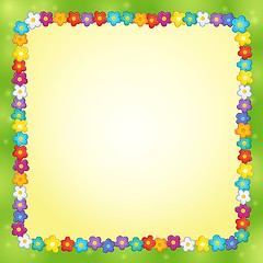 Image showing Frame with flower theme 7