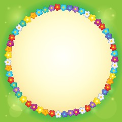 Image showing Frame with flower theme 3