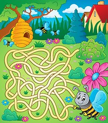 Image showing Maze 4 with bee theme