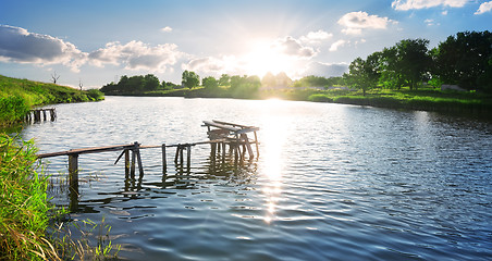 Image showing Broken pier