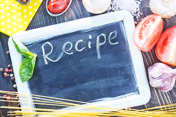 Image showing board for recipe