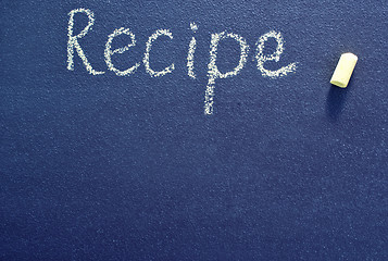 Image showing black board for recipe