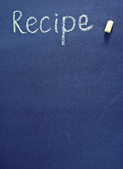 Image showing black board for recipe