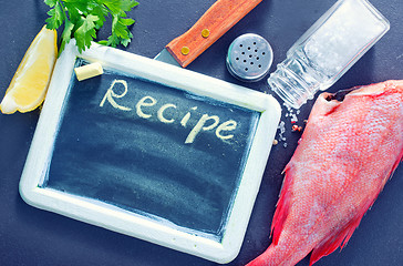 Image showing black board for recipe