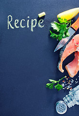 Image showing black board for recipe