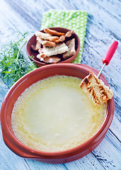 Image showing cheese fondue