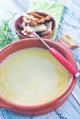 Image showing cheese fondue