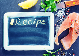 Image showing black board for recipe