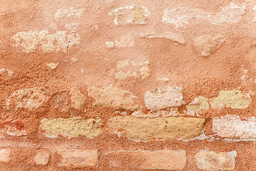 Image showing Texture Of Ancient Brick Wall In Close Up