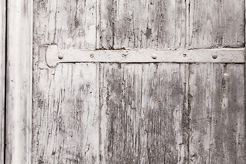 Image showing Texture Of A Weathered Wooden Window Shutter