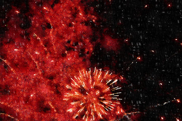 Image showing abstract canvas plasma, firework background