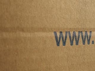 Image showing Brown corrugated cardboard www