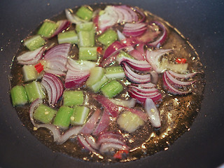 Image showing Celery and onion