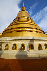 Image showing thailand bangkok abstract cross metal gold in the  window