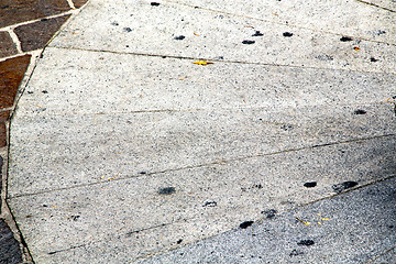 Image showing   arsizio  street l  pavement of a curch and marble