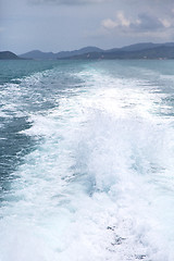 Image showing   kho samui bay isle froth foam    