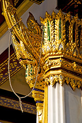 Image showing  pavement gold    temple   in   rope