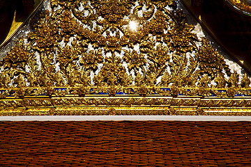 Image showing bangkok in the temple  thailand abstract cross   colors religion