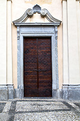 Image showing  italy  lombardy     in  the somma   closed brick tower step    