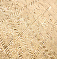 Image showing brick in  varese abstract   pavement of a curch and marble