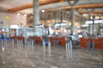 Image showing Blur background of airport