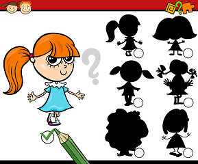 Image showing education shadows game cartoon