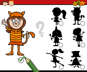 Image showing education shadows game cartoon