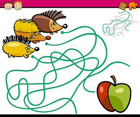 Image showing paths or maze cartoon game