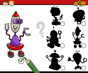 Image showing education shadows game cartoon