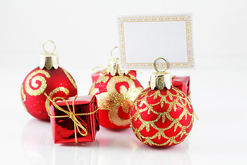 Image showing Christmas balls