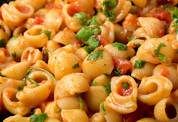 Image showing Arrabbiata pasta ready for serving