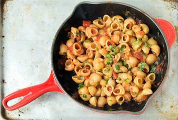 Image showing Arrabiata pasta in a pan