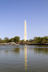 Image showing Washington Monument and Tidal Basin